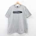 XL★古着 ノーティカ NAUTICA 半袖 ブランド Tシャツ メンズ ビッグロゴ クルーネック グレー 25aug25 中古