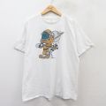 XL★古着 バンズ 半袖 ブランド Tシャツ メンズ ビッグロゴ スケボー 大きいサイズ クルーネック 白 ホワイト 25aug25 中古