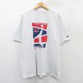 XL★古着 チャンピオン champion 半袖 ブランド Tシャツ メンズ ミズーリ バスケットボール 大きいサイズ クルーネック グレー 霜降り 25aug25 中古