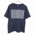 チャンピオン 半袖Tシャツ ビッグロゴ ネイビー XL | 古着