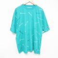 チャンピオン 半袖Tシャツ 総柄 グリーン XL | 古着