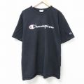 チャンピオン 半袖Tシャツ ビッグロゴ ブラック XL | 古着