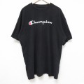 チャンピオン 半袖Tシャツ ビッグロゴ ブラック XL | 古着