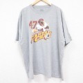 XL★古着 リーボック REEBOK 半袖 ブランド Tシャツ メンズ NFL ワシントンレッドスキンズ クリスクーリー 47 大きいサイズ クルーネック グレー 霜降り アメフト スーパーボウル 24jun05 中古