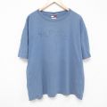 トミーヒルフィガー 90s 半袖Tシャツ ビッグロゴ ブルー XL | 古着