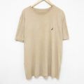 ノーティカ 半袖Tシャツ ワンポイントロゴ ブラウン XL | 古着