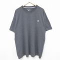チャンピオン 半袖Tシャツ ワンポイントロゴ グレー XL | 古着