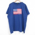 ラルフローレン 半袖Tシャツ 星条旗 ネイビー XL | 古着