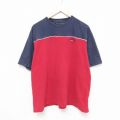 トミーヒルフィガー 半袖Tシャツ ワンポイントロゴ レッド XL | 古着