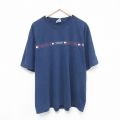 トミーヒルフィガー 90s 半袖Tシャツ ビッグロゴ ネイビー XL | 古着