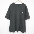 カーハート 半袖Tシャツ 胸ポケット付き グリーン XL | 古着