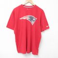 ナイキ 半袖Tシャツ NFL ニューイングランドペイトリオッツ レッド XL | 古着