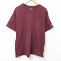 チャンピオン 半袖Tシャツ ワンポイントロゴ バーガンディ XL | 古着