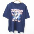 XL★古着 リーボック REEBOK 半袖 ブランド Tシャツ メンズ NFL ニューイングランドペイトリオッツ トムブレディ 50 大きいサイズ コットン クルーネック 紺 ネイビー アメフト スーパーボウル 25may26 中古