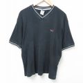 トミーヒルフィガー 半袖Tシャツ ワンポイントロゴ ブラック XL | 古着