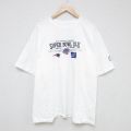 XL★古着 リーボック REEBOK 半袖 ブランド Tシャツ メンズ 大きいサイズ コットン クルーネック 白 ホワイト 25jun16 中古