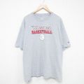 チャンピオン 半袖Tシャツ バスケットボール グレー霜降り XL | 古着