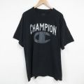 チャンピオン 半袖Tシャツ ビッグロゴ ブラック XL | 古着