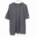 チャンピオン 半袖Tシャツ ワンポイントロゴ グレー XL | 古着