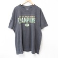 チャンピオン 半袖Tシャツ グリーンベイペッカーズ グレー XL | 古着