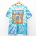 ロラパルーザ 半袖Tシャツ タイダイ ライトブルー L | 古着