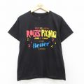 M★古着 ヘインズ Hanes 半袖 ヒップホップ ラップ Tシャツ メンズ Roots Picnic フェス サマーウォーカー Wizkid コットン クルーネック 黒 ブラック 25jun20 中古