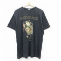 XL★古着 半袖 ロック バンド Tシャツ メンズ ブラックベイルブライズ 大きいサイズ コットン クルーネック 黒 ブラック 25jun20 中古