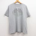 XL★古着 半袖 ロック バンド Tシャツ メンズ ビートルズ The Beatles クルーネック グレー 霜降り 25jun30 中古