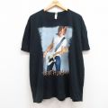 XL★古着 半袖 ロック バンド Tシャツ メンズ キースアーバン 大きいサイズ コットン クルーネック 黒 ブラック 25jun30 中古