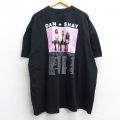 XL★古着 半袖 ロック バンド Tシャツ メンズ ダンシェイ 大きいサイズ クルーネック 黒 ブラック 25jul03 中古