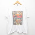 XL★古着 フルーツオブザルーム 半袖 ロック バンド Tシャツ メンズ DEAD&COMPANY 大きいサイズ コットン クルーネック 白 ホワイト 25jul10 中古