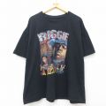 XL★古着 半袖 ヒップホップ ラップ Tシャツ メンズ ノトーリアスBIG 大きいサイズ コットン クルーネック 黒 ブラック 25jul10 中古