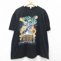 XL★古着 半袖 ロック バンド Tシャツ メンズ へラメガツアー グリーンデイ フォールアウトボーイ ウィーザー 大きいサイズ コットン クルーネック 黒 ブラック 【spe】 25jul10 中古