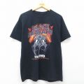 L★古着 半袖 ロック バンド Tシャツ メンズ ブラックサバス 黒 ブラック 25jul10 中古