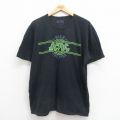 XL★古着 ラッキーブランド Lucky Brand 半袖 ロック バンド Tシャツ メンズ AC/DC 黒 ブラック 【spe】 25aug04 中古