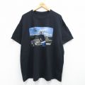 【50%OFF】XL★古着 半袖 ヒップホップ ラップ Tシャツ メンズ アイスキューブ 大きいサイズ コットン クルーネック 黒 ブラック 25aug07 中古