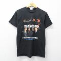 M★古着 半袖 ロック バンド Tシャツ メンズ ファイブセカンズオブサマー コットン クルーネック 黒 26mar09