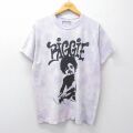 L★古着 半袖 ヒップホップ ラップ Tシャツ メンズ ノトーリアスBIG コットン クルーネック 紫他 タイダイ 26mar09