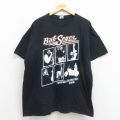 XL★古着 フルーツオブザルーム 半袖 ロック バンド Tシャツ メンズ ボブシーガー 大きいサイズ コットン クルーネック 黒 26mar13