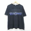 XL★古着 半袖 ロック バンド Tシャツ メンズ ジャーニー 大きいサイズ コットン クルーネック 黒 26mar25