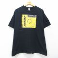 XL★古着 半袖 ヒップホップ ラップ Tシャツ メンズ ポストマローン コットン クルーネック 黒 26mar25