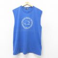 オニータ 90s ノースリーブTシャツ 魚 ブルー XL | 古着
