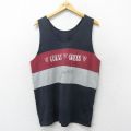 【50%OFF】L★古着 ゲス GUESS ビンテージ ブランド タンクトップ メンズ 90年代 90s 黒他 ブラック 【spe】 24jun27 中古