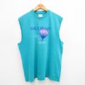 ヘインズ 90s ノースリーブTシャツ 気球 ライトブルー XL | 古着