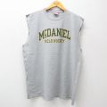 チャンピオン 00s ノースリーブTシャツ マクダニエル グレー XL | 古着