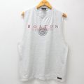 ジャンスポーツ 90s ノースリーブTシャツ ボストンカレッジ グレー L | 古着