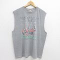 00s ノースリーブTシャツ アメフト グレー XL | 古着