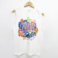 【50%OFF】M★古着 ビンテージ ノースリーブ Tシャツ メンズ 00年代 00s ピーナッツ スヌーピー SNOOPY チャーリーブラウン コットン クルーネック 白 ホワイト 24aug07 中古