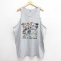 XL★古着 タンクトップ メンズ キーウエスト 大きいサイズ グレー 霜降り 25may28 中古