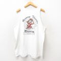 XL★古着 ビンテージ タンクトップ メンズ 00年代 00s ルーニーテューンズ LOONEY TUNES タズ コットン 白 ホワイト 25jun06 中古